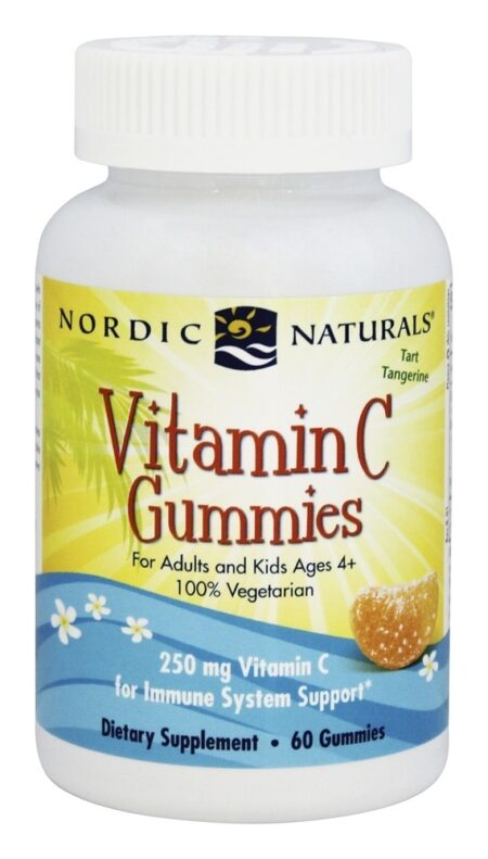 Vitamina C Gomoso Azedo Tangerina 250 mg. - 60 Gummies Nordic Naturals