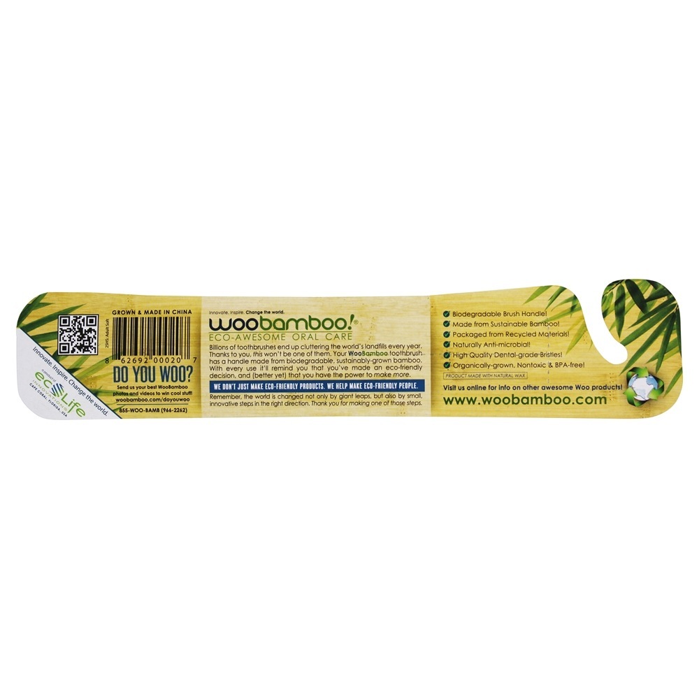 Escova de dentes macia para adultos WooBamboo - Imagem 2