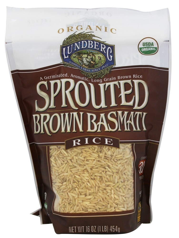 Arroz Basmati Marrom Brotado Orgânico - 16 oz. Lundberg