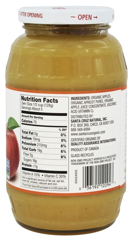 Molho de Maçã Orgânico Apricot - 23 oz. Santa Cruz Organic - Imagem 2