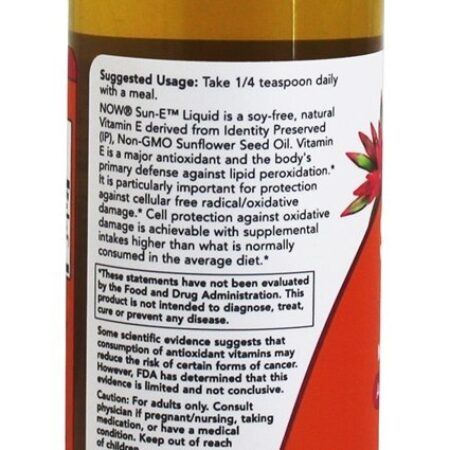 Líquido Sun-E - 4 fl. oz. NOW Foods - Imagem 3