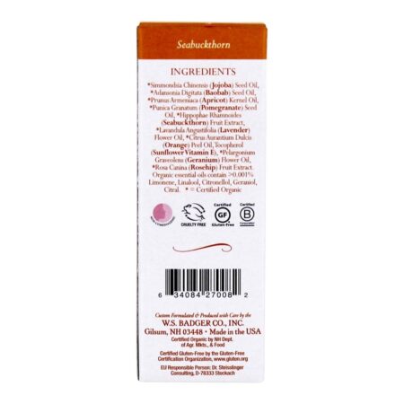 Óleo de rosto Seabuckthorn - 1 fl. oz. Badger - Image 3