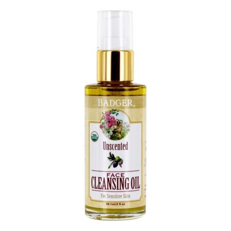 Óleo de limpeza facial sem cheiro – 2 fl. oz. Badger — foto 2