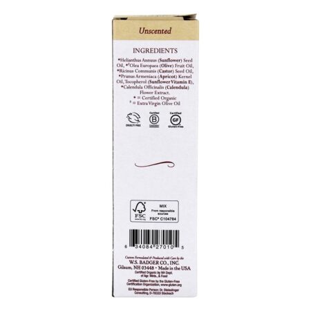 Óleo de limpeza facial sem cheiro – 2 fl. oz. Badger — foto 3
