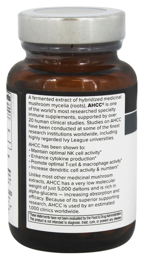 Kinoko Platinum AHCC Para Suporte Imunológico - Cápsulas vegetarianas 30 Quality Of Life Labs - Imagem 3