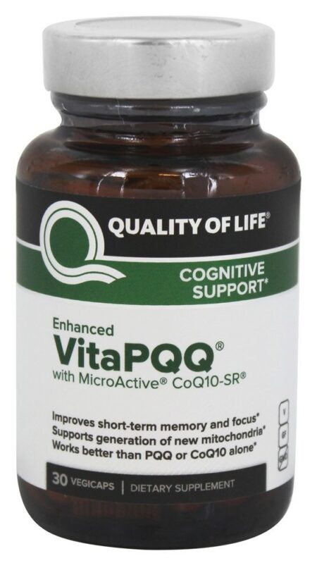 Suporte Cognitivo Aprimorado VitaPQQ - Cápsulas vegetarianas 30 Quality Of Life Labs