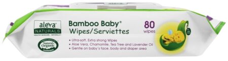 Toalhetes de bebê de bambu - 80 Limpe (s) Aleva Naturals - Image 3