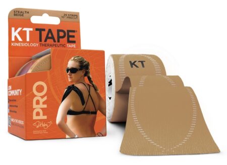 Pro Kinesiology Terapia Elástica Esportes Fita Pré-Corte Tiras Discrição Bege - 20 Faixa (s) KT Tape