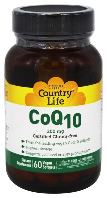 Coenzima Q10 Vegana 200 mg. - 60 Softgels Country Life