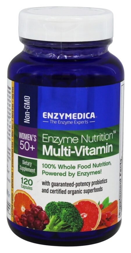 Nutrição Enzimática Multi-Vitamina para Mulheres 50 + - Cápsulas 120 Enzymedica