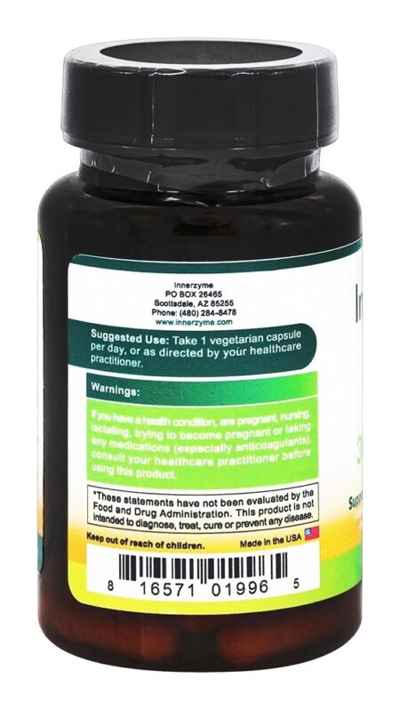 Vitamina K2, MK7 300 mcg. - Cápsulas vegetarianas 30 Innerzyme - Image 3