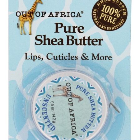Viaje com Pure Manteiga de Karité para Lábios e Cutículas com Vitamina E sem perfume – 0.5 oz. Out Of Africa — foto 1