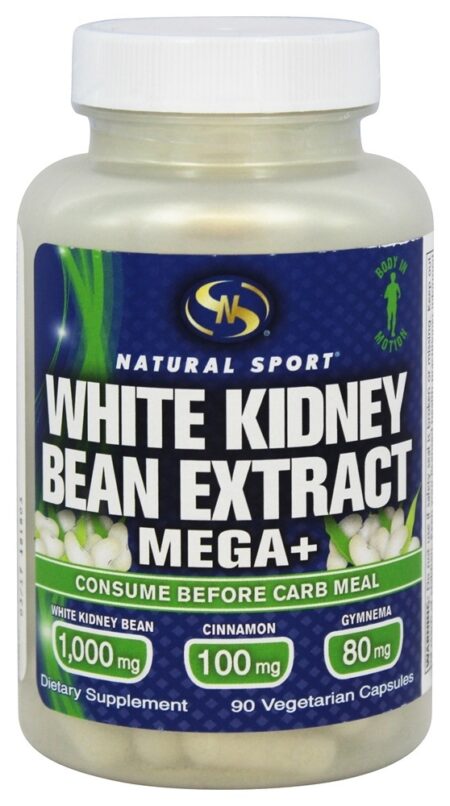 Extrato de Feijão Branco Mega + - Cápsulas vegetarianas 90 Natural Sport