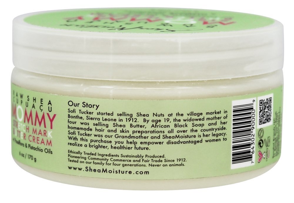 Cru Karité Cupuacu Mamãe Esticar Marcar Manteiga Creme - 6 oz. Shea Moisture - Imagem 4