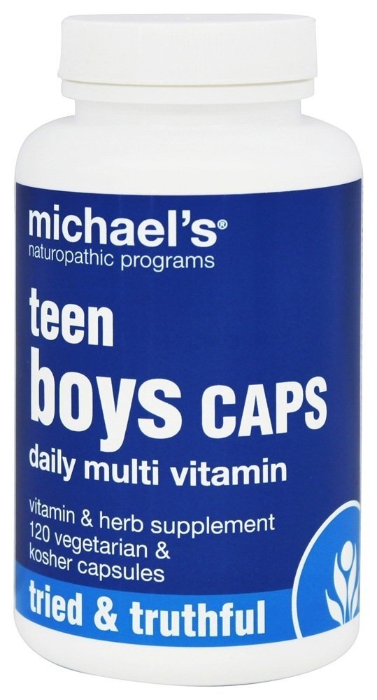 Adolescente Meninos Tampas Diário Múltiplas Vitamina - Cápsulas vegetarianas 120 Michael's Naturopathic Programs
