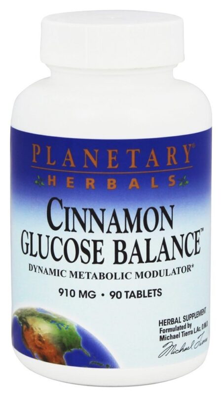 Glicose de canela Balance 910 mg. - 90 Tablets Planetary Herbals