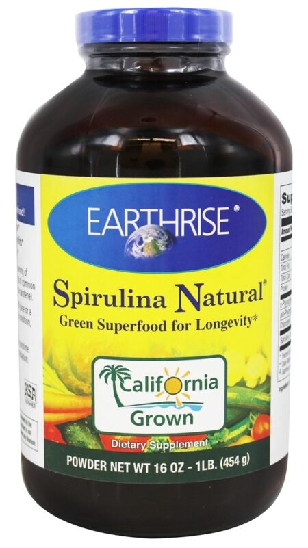 Pó Natural Spirulina - 16 oz. Earthrise