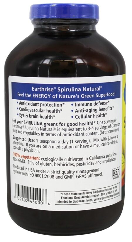 Pó Natural Spirulina - 16 oz. Earthrise - Image 3