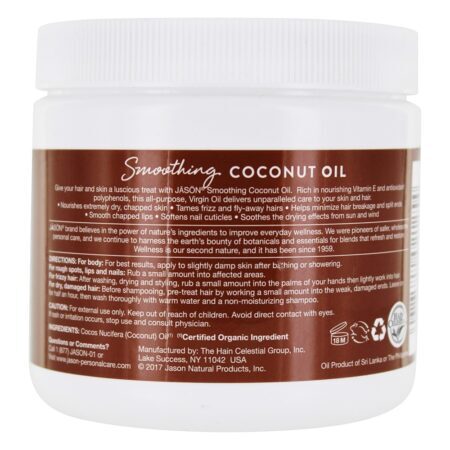 Óleo não refinado de alisamento orgânico - 15 oz. JASON Natural Products - Imagem 2