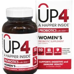 Suplemento probiótico para mulheres com cranberry DDS-1 10 bilhão de UFC - Cápsulas vegetarianas 60 UP4