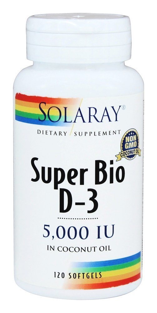 Super Bio D3 5000 IU - 120 Softgels Solaray