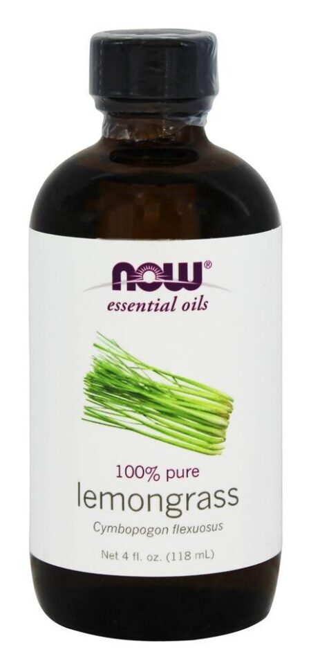 100 % Pure Lemongrass Oil - 4 fl. oz. NOW Foods