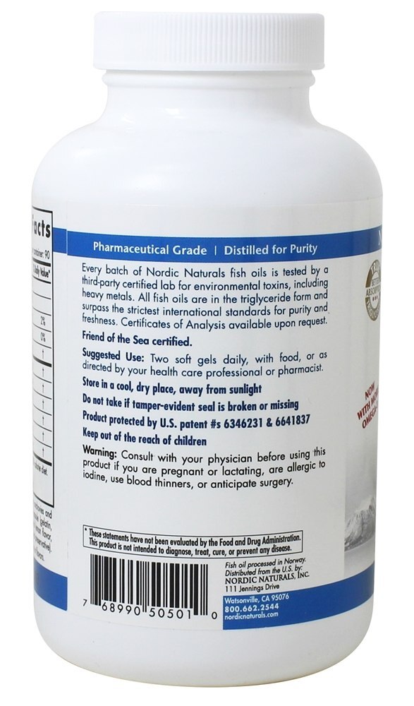 Balanced Omega Óleo de Prímula Com Omega-3 Sabor Limão 500 mg. - 180 Softgels Nordic Naturals Professional - Imagem 3