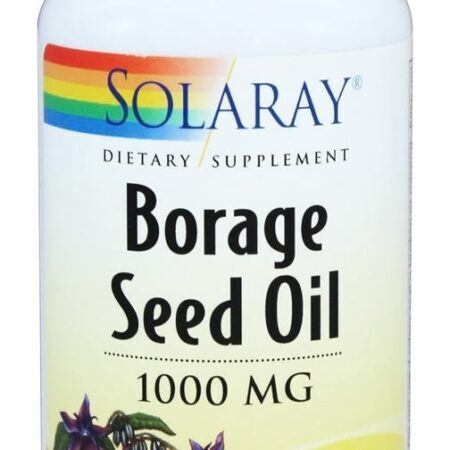Óleo de semente de borragem 1000 mg. – 50 Softgels Solaray — foto 1