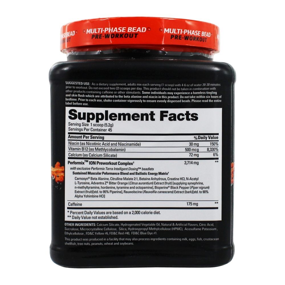 ION Multi-Phase Pre-Workout Blue Ice - 8.25 oz. Performix - Imagem 2