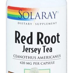 Chá de jersey de raiz vermelha 420 mg. - Cápsulas 100 Solaray