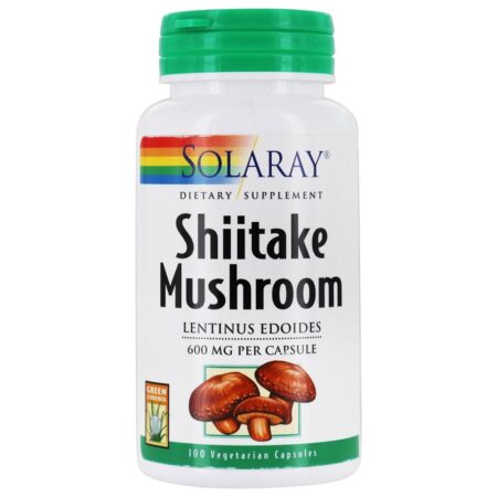 Cogumelo Shiitake 600 mg. - Cápsulas vegetarianas 100 Solaray