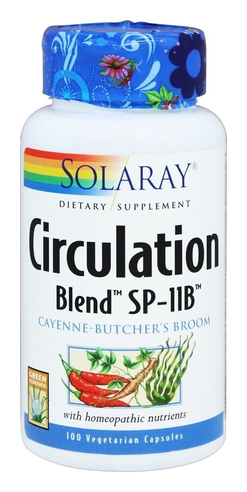 Mistura de Circulação SP-11B - Cápsulas vegetarianas 100 Solaray