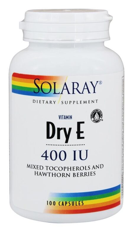 Vitamina Seca E 400 UI - Cápsulas 100 Solaray