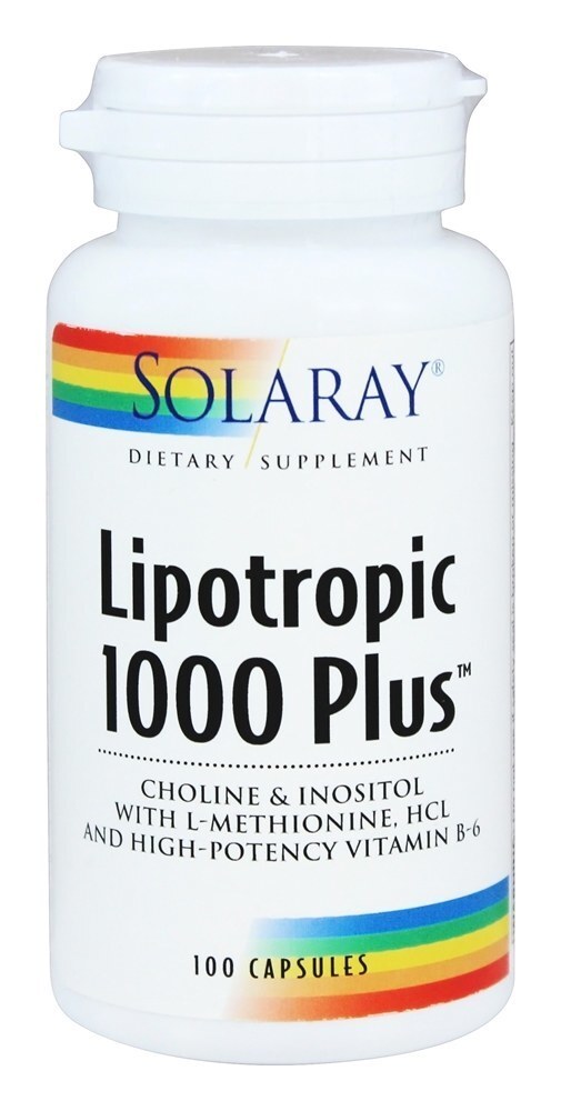 Lipotrópico 1000 mais - Cápsulas 100 Solaray