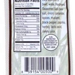 Lanche de carne alimentados com capim Sticks Original - 1.7 oz. Nick's Sticks
