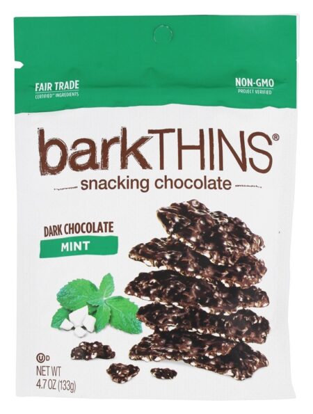 Snack Chocolate Menta Chocolate Amargo - 4.7 oz. barkTHINS