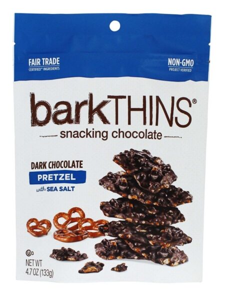 Snacking Chocolates Pretzel de chocolate escuro com sal do mar - 4.7 oz. barkTHINS