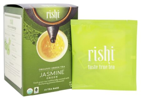 Chá Verde de Jasmim Orgânico - 15 Saquinhos de Chá Rishi Tea