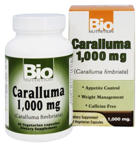 Caralluma Controle de Apetite 1000 mg. - Cápsulas vegetarianas 60 Bio Nutrition