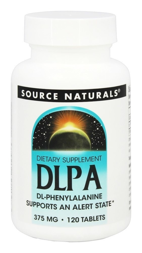 DLPA DL-Fenilalanina 375 mg. - 120 Tablets Source Naturals