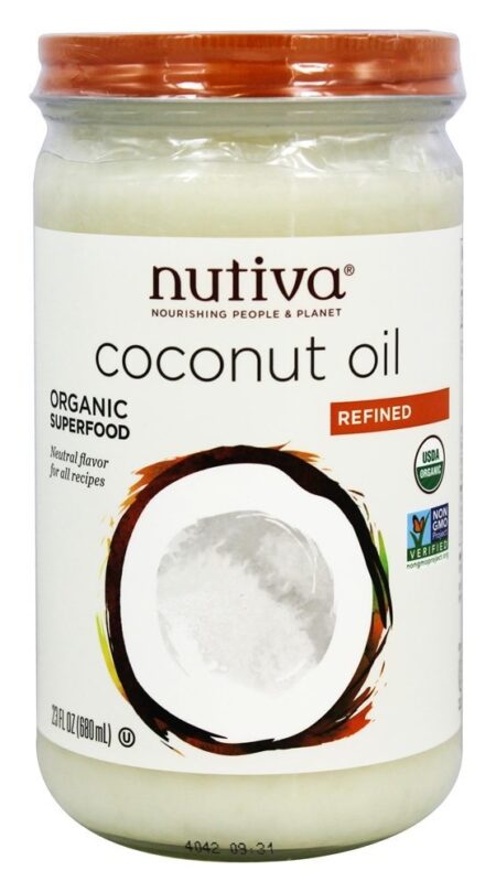 Óleo De Coco Refinado Orgânico - 23 fl. oz. Nutiva