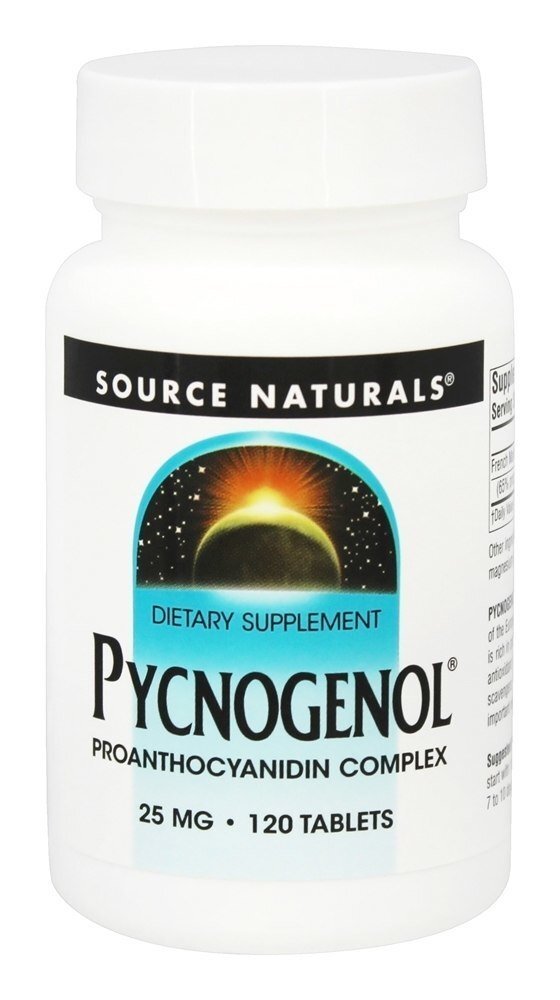 Pycnogenol 25 mg. - 120 Tablets Source Naturals