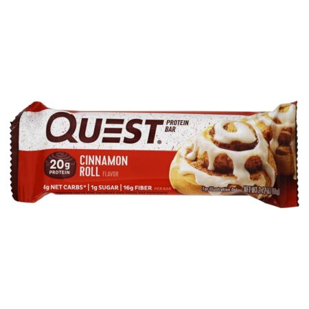 Bar de Proteína da Quest Bar Box Rolo de Canela - 12 Barras Quest Nutrition - Image 3