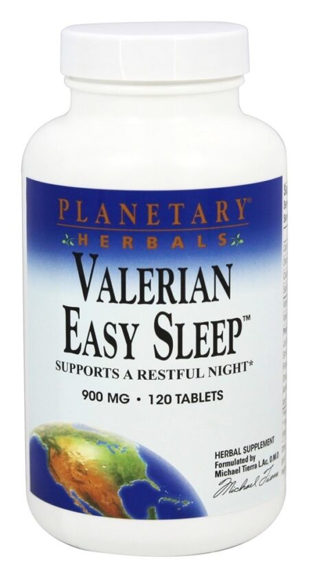 Valeriana Fácil Dormir 900 mg. - 120 Tablets Planetary Herbals