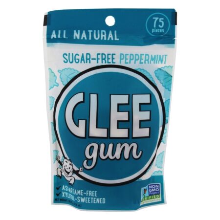 Todo o Peppermint sem Açúcar Natural - 75 Peça (s) Glee Gum