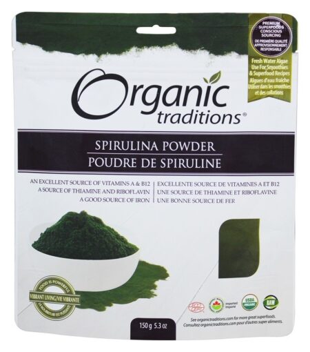 Spirulina Em Pó - 5.3 oz. Organic Traditions