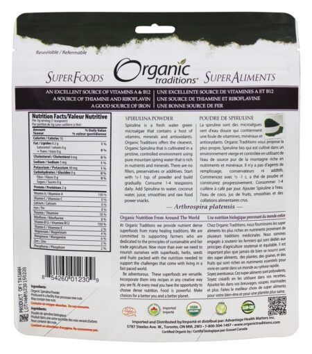 Spirulina Em Pó - 5.3 oz. Organic Traditions - Image 2