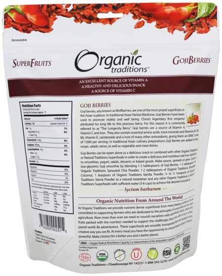 Goji - 16 oz. Organic Traditions - Image 2