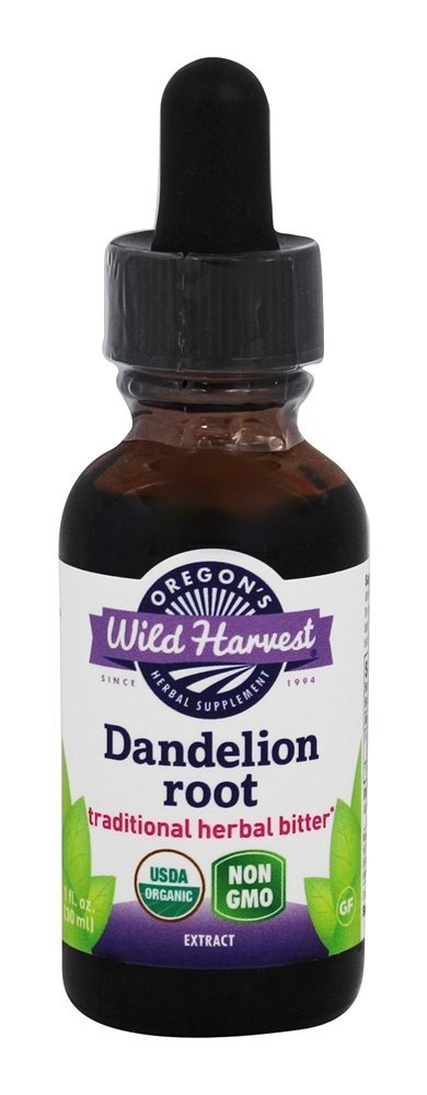 Raiz de dente de leão de extrato orgânico fresco - 1 fl. oz. Oregon's Wild Harvest