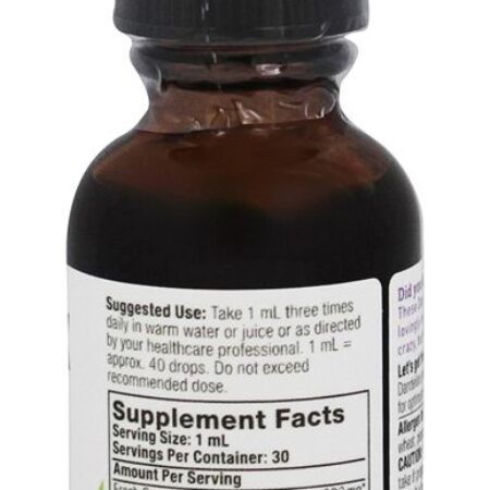 Raiz de dente de leão de extrato orgânico fresco - 1 fl. oz. Oregon's Wild Harvest - Imagem 2